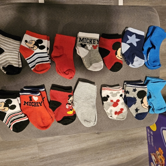 Baby mickey mouse socks bundle - Picture 2 of 2